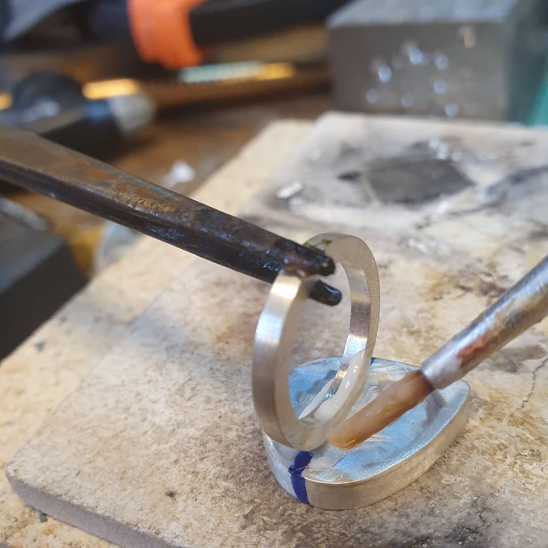 experimental handmade metal art object